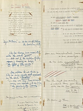 Approximately 56 complete sermons delivered between 1940-1944 by Rev. Loyde O. Aukerman mostly at his parish at Olivet Baptist Church in Valley Stream, NY