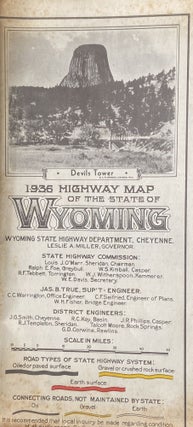 Item #551 1936 Highway Map of the State of Wyoming