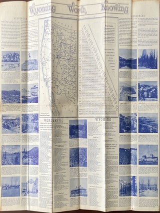 1936 Highway Map of the State of Wyoming