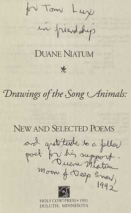 Drawings of the Song Animals; New and Selected Poems