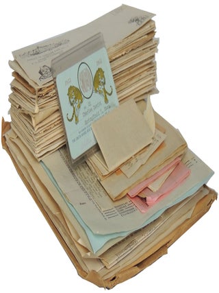 Item #62 Collection of approximately 75 items (correspondence and ephemera) related to the...