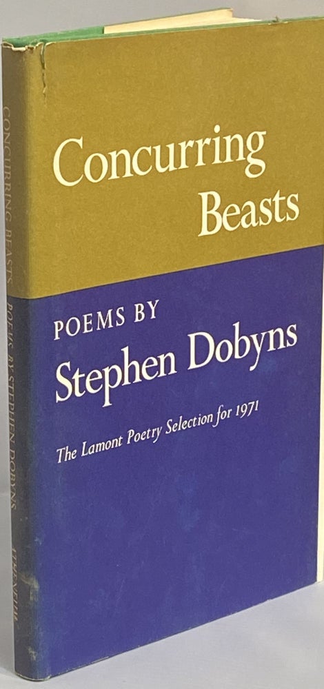 Item #641 Concurring Beasts. Stephen Dobyns.