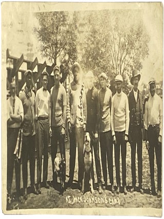 Item #651 1912 Real Photo Postcard of first African American boxing Champion Jack Johnson