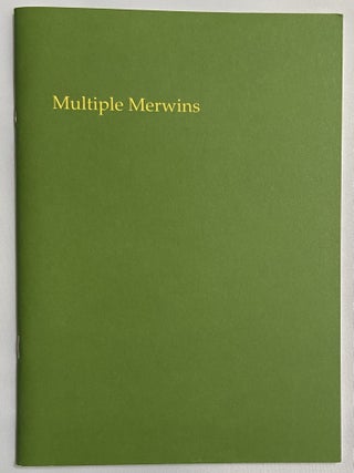 Item #725 Multiple Merwins: Poet, Translator, Environmental Activist