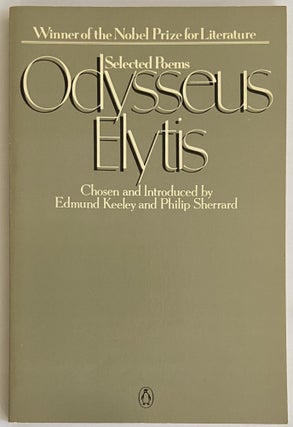 Item #729 Odysseus Elytis, Selected Poems
