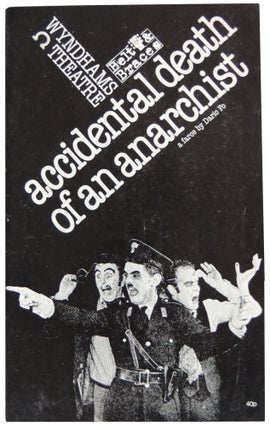 Item #73 Playbill for Accidental Death of an Anarchist; A Farce by Dario Fo