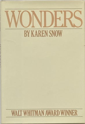 Item #732 Wonders. Karen Snow