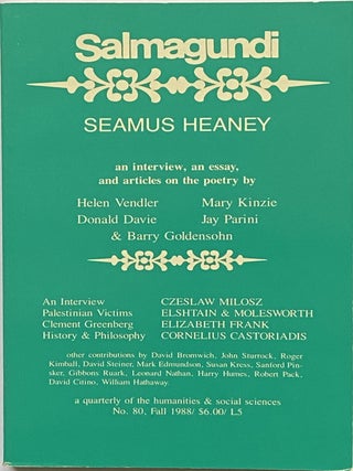 Item #741 Salmagundi; No. 80, Fall 1988