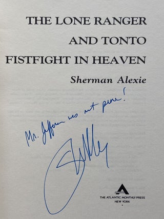 The Lone Ranger and Tonto Fistfight in Heaven