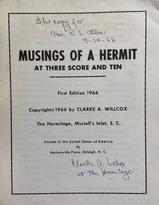 Musings of a Hermit at Three Score and Ten