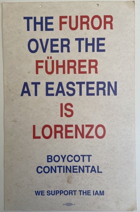 Item #804 Worn Placards from Eastern Airlines Strike, Atlanta, 1989