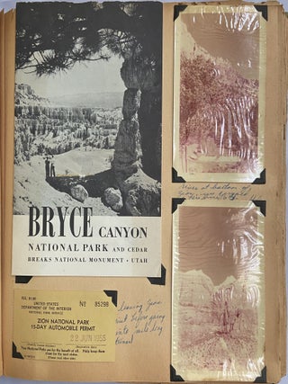 Summer of 1955 Photo Album/Scrapbook documenting 4 Women on a Road Trip from New Orleans to California & Canada and Back