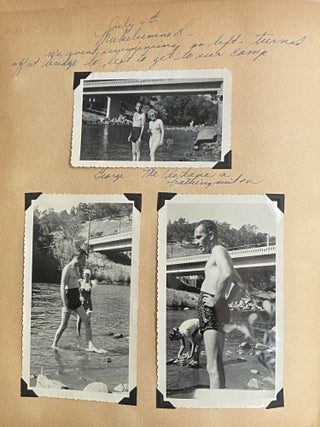 Summer of 1955 Photo Album/Scrapbook documenting 4 Women on a Road Trip from New Orleans to California & Canada and Back