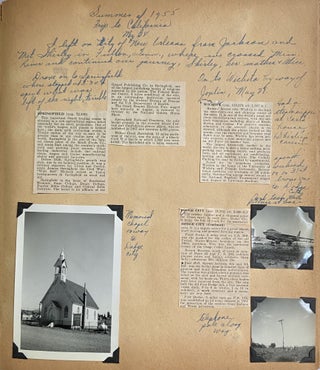 Summer of 1955 Photo Album/Scrapbook documenting 4 Women on a Road Trip from New Orleans to California & Canada and Back