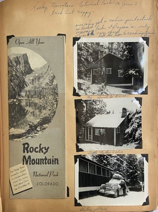 Summer of 1955 Photo Album/Scrapbook documenting 4 Women on a Road Trip from New Orleans to California & Canada and Back