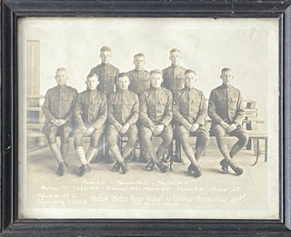 Item #828 Framed photograph (11" x 9") of the United States Army School of Military Aeronautics...