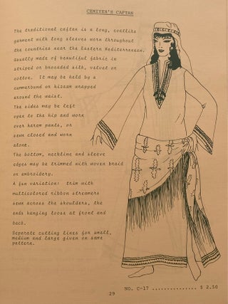 Costume Patterns for the Belly Dancer; Women's and Men's Middle Eastern Costume Patterns Volume 2