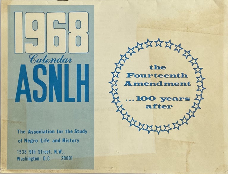 Item #921 1968 ASNLH Calendar (The Association for the Study of Negro Life and History)