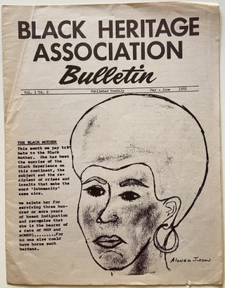 Item #926 Black Heritage Association Bulletin. Vol. 1 Ed. 2 (May-June 1969