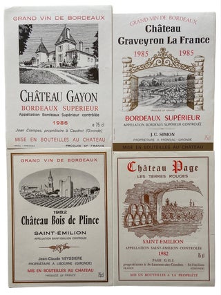 Collection of French Champagne Labels. 1970-1990s