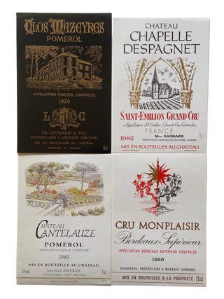 Collection of French Champagne Labels. 1970-1990s
