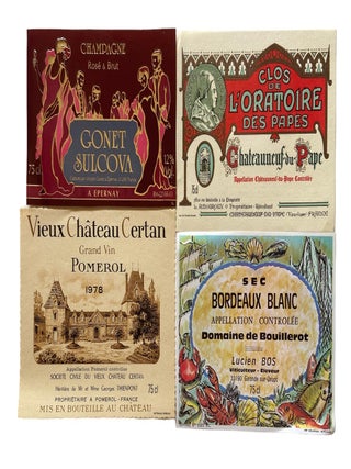 Collection of French Champagne Labels. 1970-1990s
